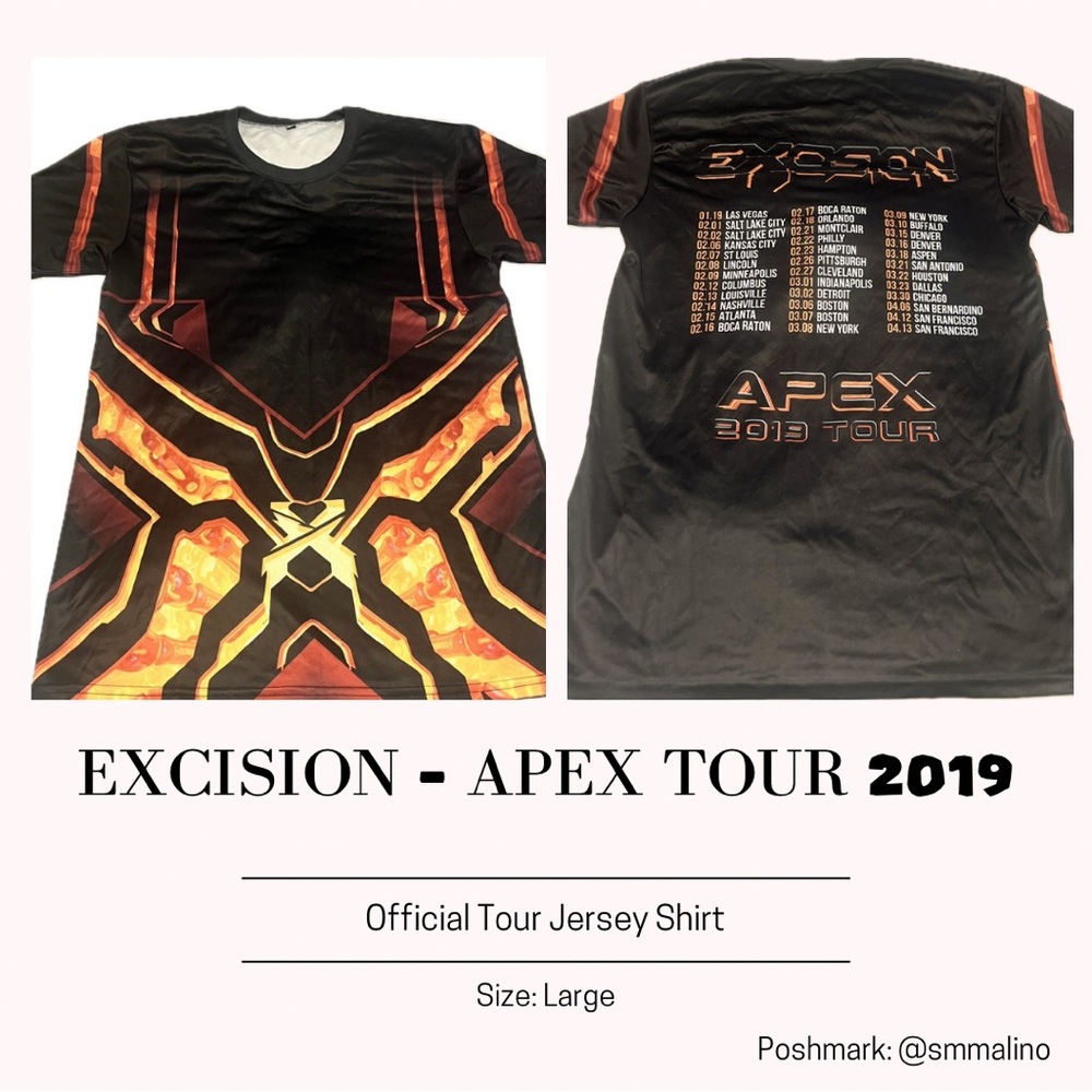 Excision DJ - Apex Tour 2019 Shirt NWOT